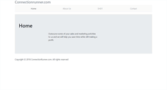 Desktop Screenshot of connectionrunner.com