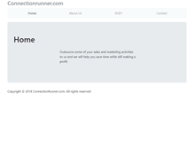 Tablet Screenshot of connectionrunner.com